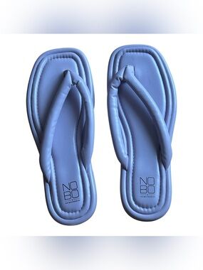 NOBO Lavender Puffy Flip Flop Sandals Cushioned Platform Summer Women’s Size 11